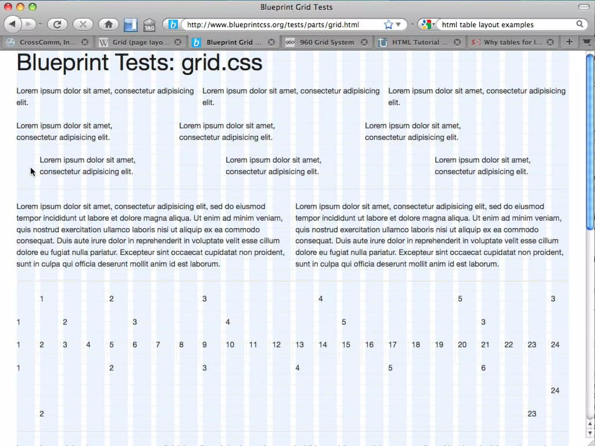 CSS Grid Layout w/ Blueprint CSS