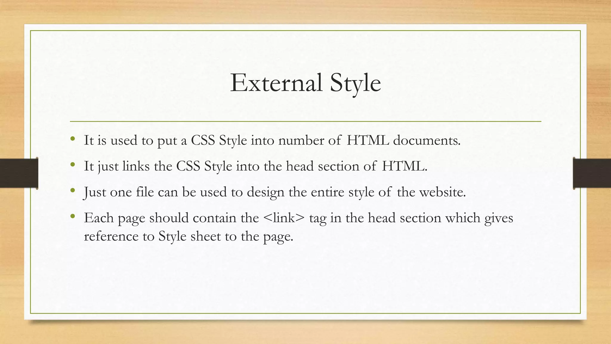 Css how to insert css | PPT | Free Download