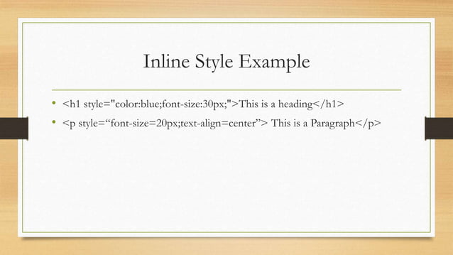 Css how to insert css | PPT