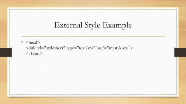 Css how to insert css | PPT