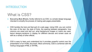 Css introduction | PPT