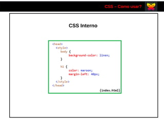 Css Inter No Html CSS e Bootstrap - Introdução básica | PDF