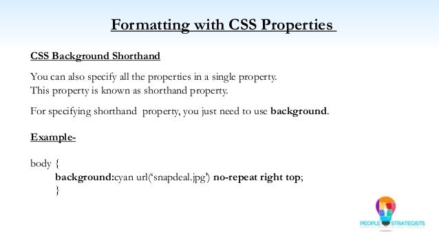 Css Background Shorthand Syntax : It is also recommended to follow the ...