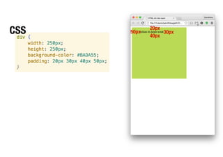 CSS 50px
20px
30px
40px
 