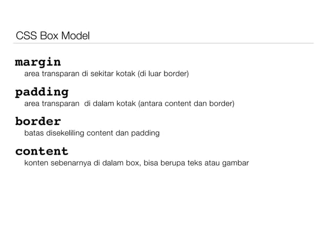 CSS Layouting #3 : Box Model | PDF image.