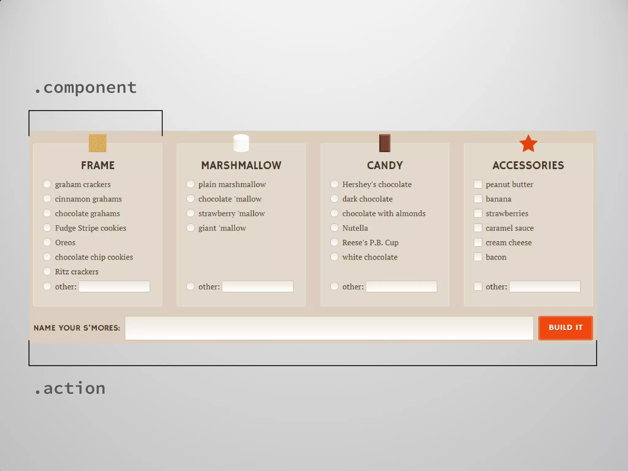 .action 
.component  