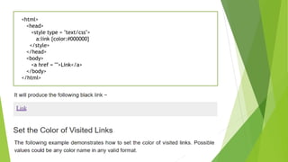 Css links | PPTX