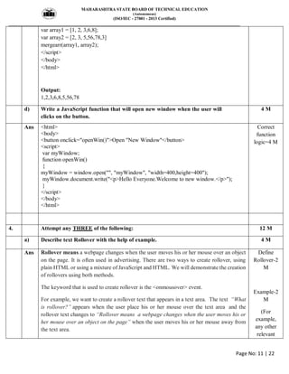 CSS-three years solved model paper msbte | PDF