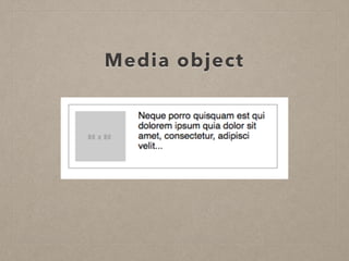 Media object
 