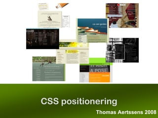 CSS positionering Thomas Aertssens 2008-2009 