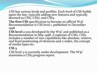 CSCADING style sheet. Internal external inline | PPT