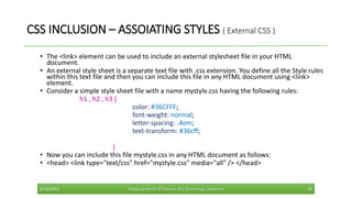 Css presentation lecture 1 | PPT