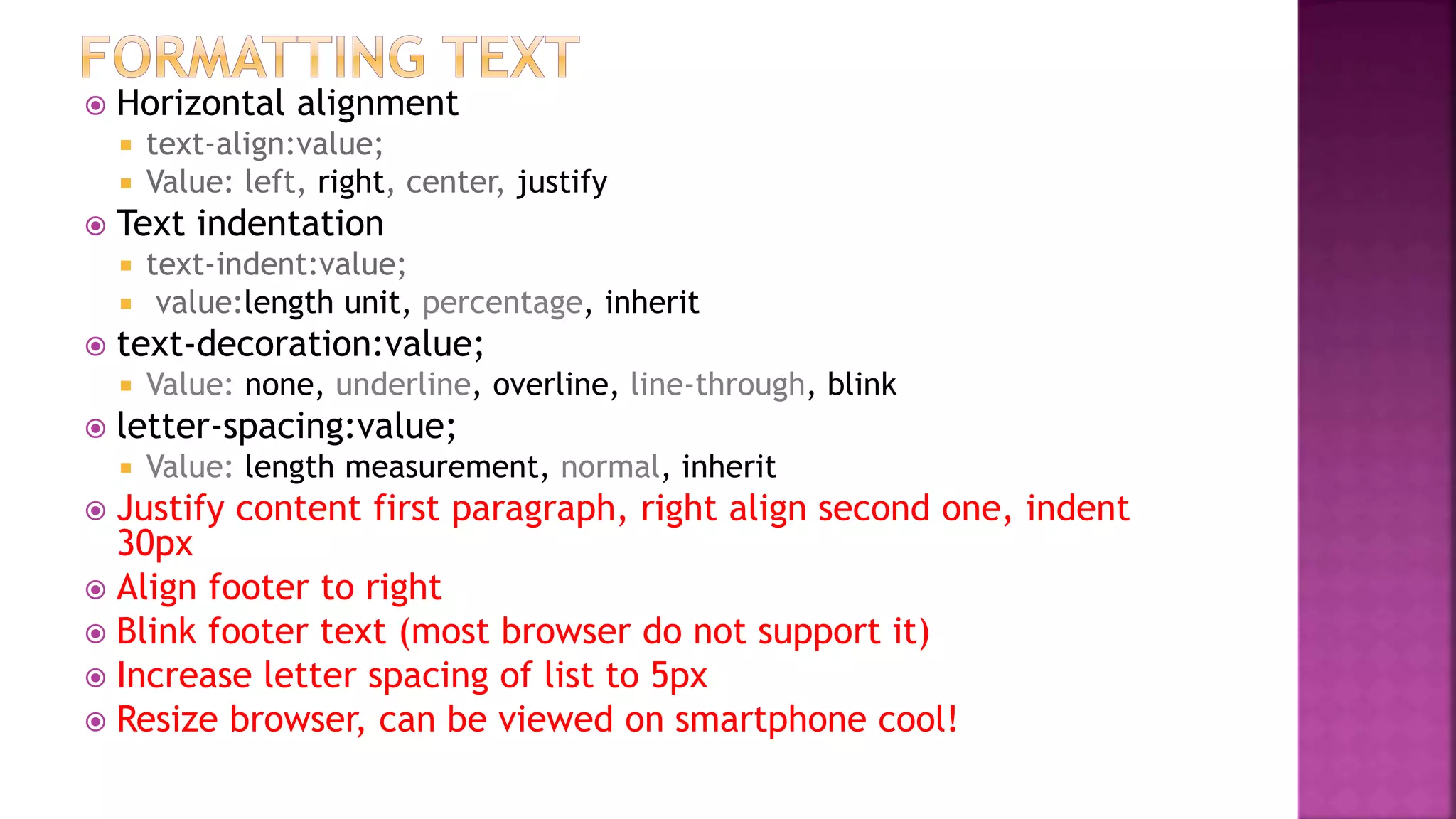 Css summary ppt