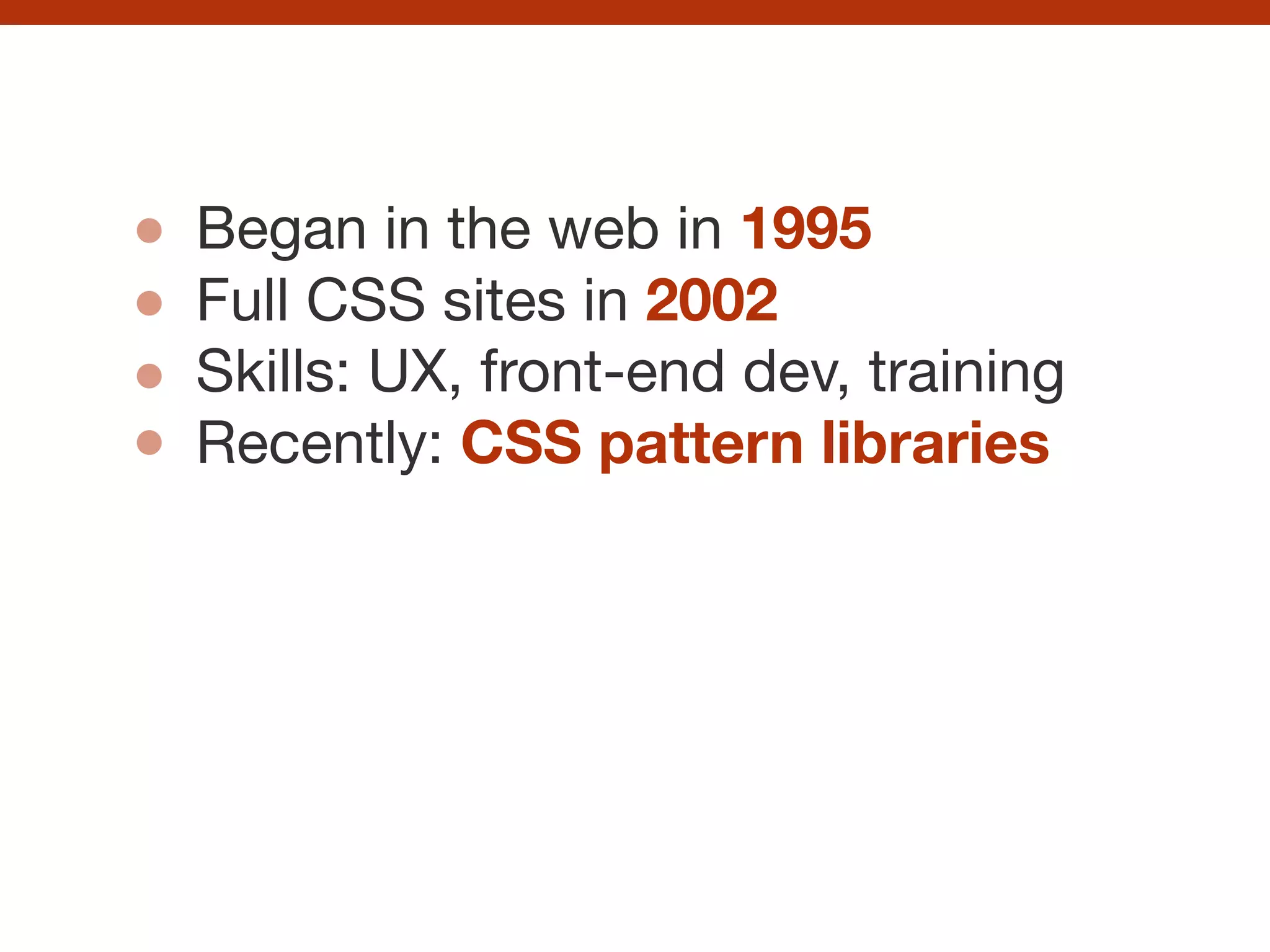 CSS pattern libraries | PPT