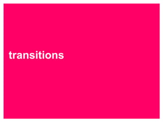 CSS Transitions, Transforms, Animations