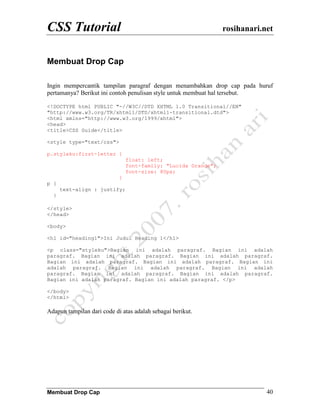 Css tutorial-17 | PDF