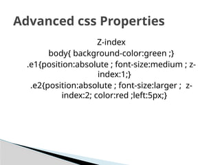 CSS presentation for beginners where they can understand easily | PPT