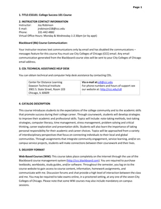 Css101 syllabusspring2014 joyrobinson PDF