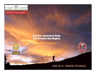 Arrow to Eagle: journey from Webelos to Boy Scouts