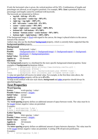Css1 properties | DOC