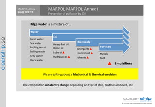cleanship.se
©  2014  Clean  Ship  Scandinavia  AB.  All  rights  reserved.
MARPOL  MARPOL  Annex  I
PrevenMon  of  polluM...
