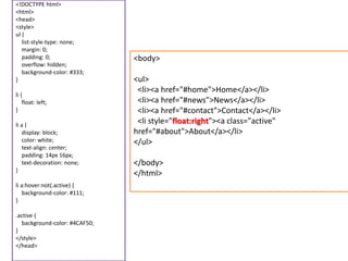 Css 2c (2) (1) (1) (2) | PPTX