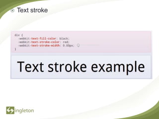    Text stroke
 