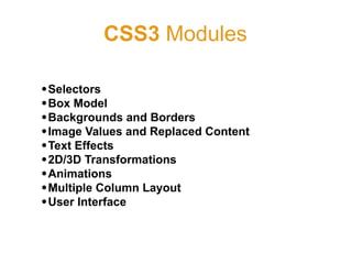 CSS3 Introduction | PDF | Web Design and HTML | Internet