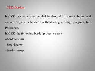 Css3 | PPTX
