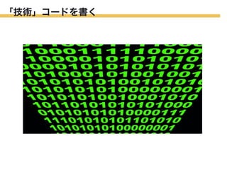 「技術」コードを書く

 