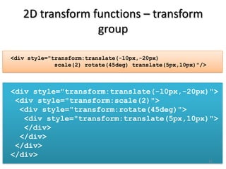 CSS3 2D/3D transform | PPTX