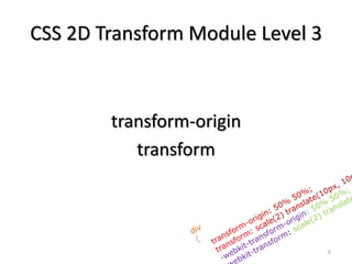 CSS3 2D/3D transform | PPTX