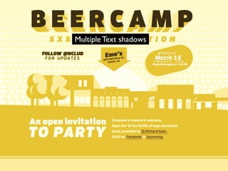 Multiple Text shadows
 