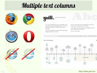 Multiple text columns




163                           http://www.yaili.com
 