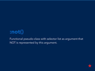 // select H1 contained in section, header or article elements
:matches(section, header, article) h1 {
color: blue;
}
 