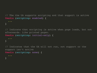 Work Draft of Selectors 4
http://www.w3.org/TR/selectors4/
 