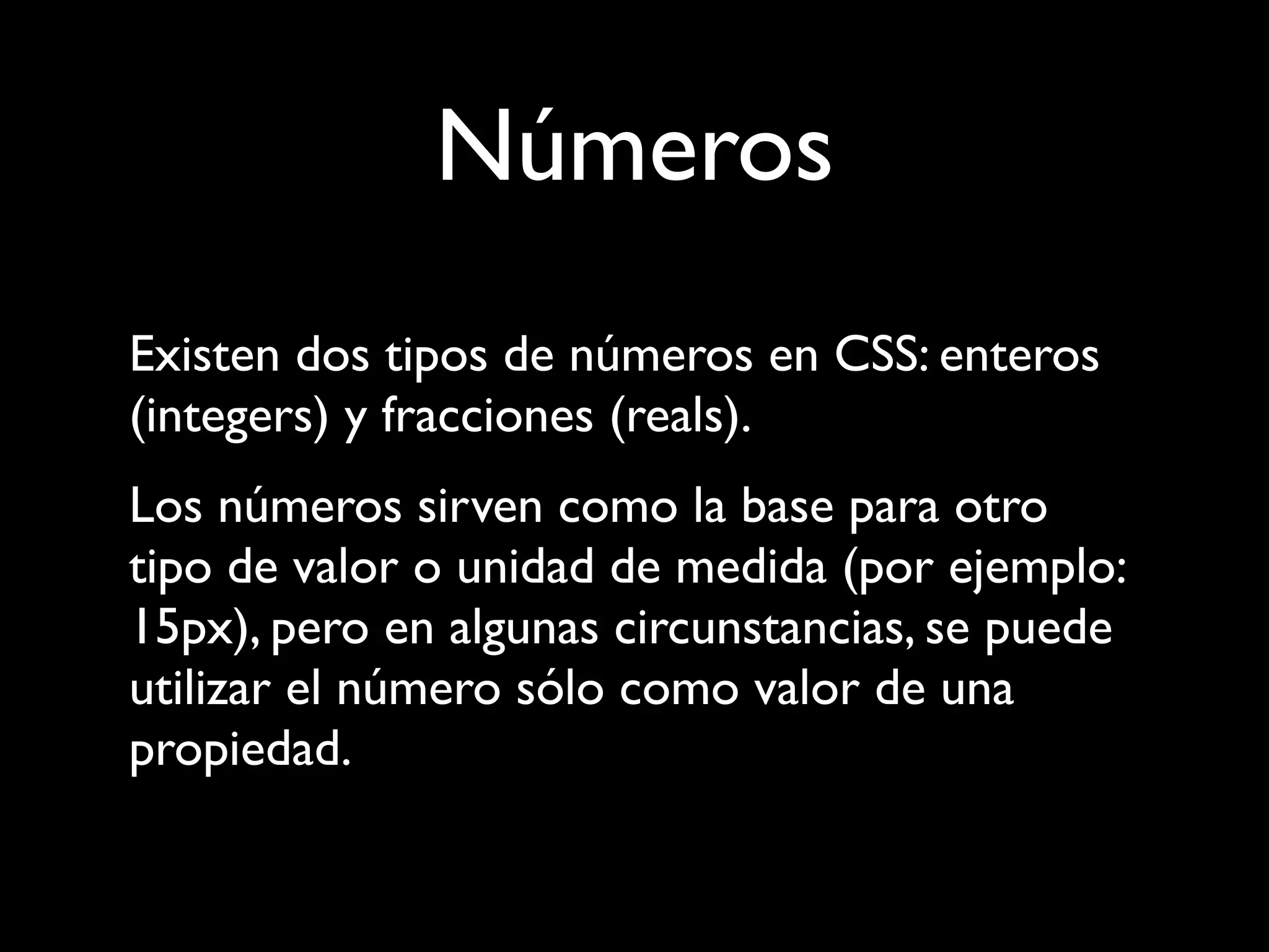 CSS 5 - Unidades y Valores