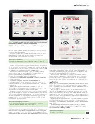 CSS Adaptive Layouts with Media Queries | PDF