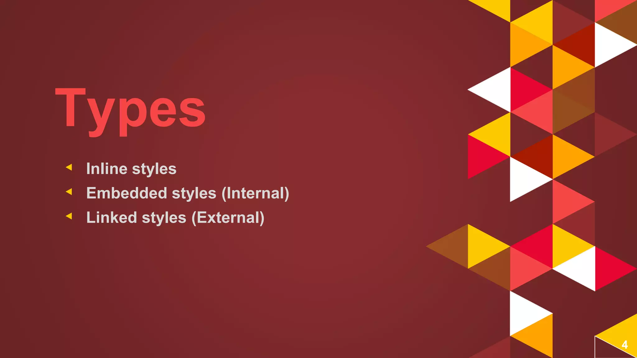 Css and its types pptx