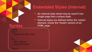 Css and its types | PPTX