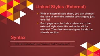 Css and its types | PPTX
