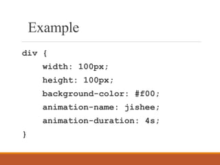 Css animation | PPTX