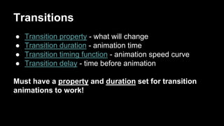 CSS Animations & Transitions | PPT