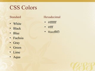 CSS Basics | PPT