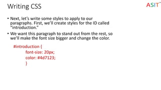 Css basics | PPTX | Web Design and HTML | Internet