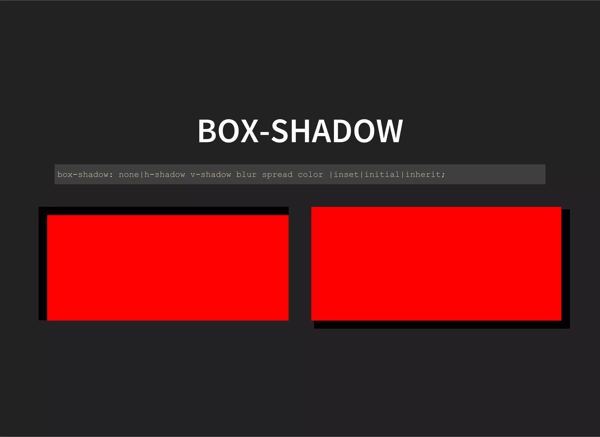 GENERATED CONTENT PROPERTIES
content, counter-increment, counter-reset, quotes
 