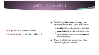 CSS Basics (Cascading Style Sheet) | PPTX