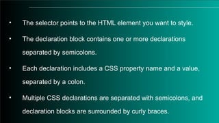 Cascading Style Sheet Basics powerpointpresentation | PPTX