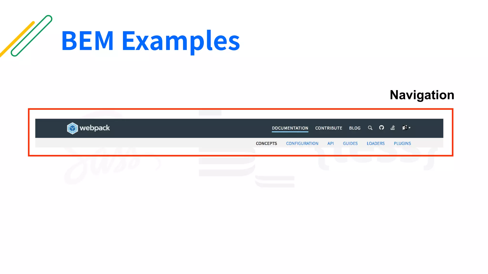 BEM Examples
Navigation
 