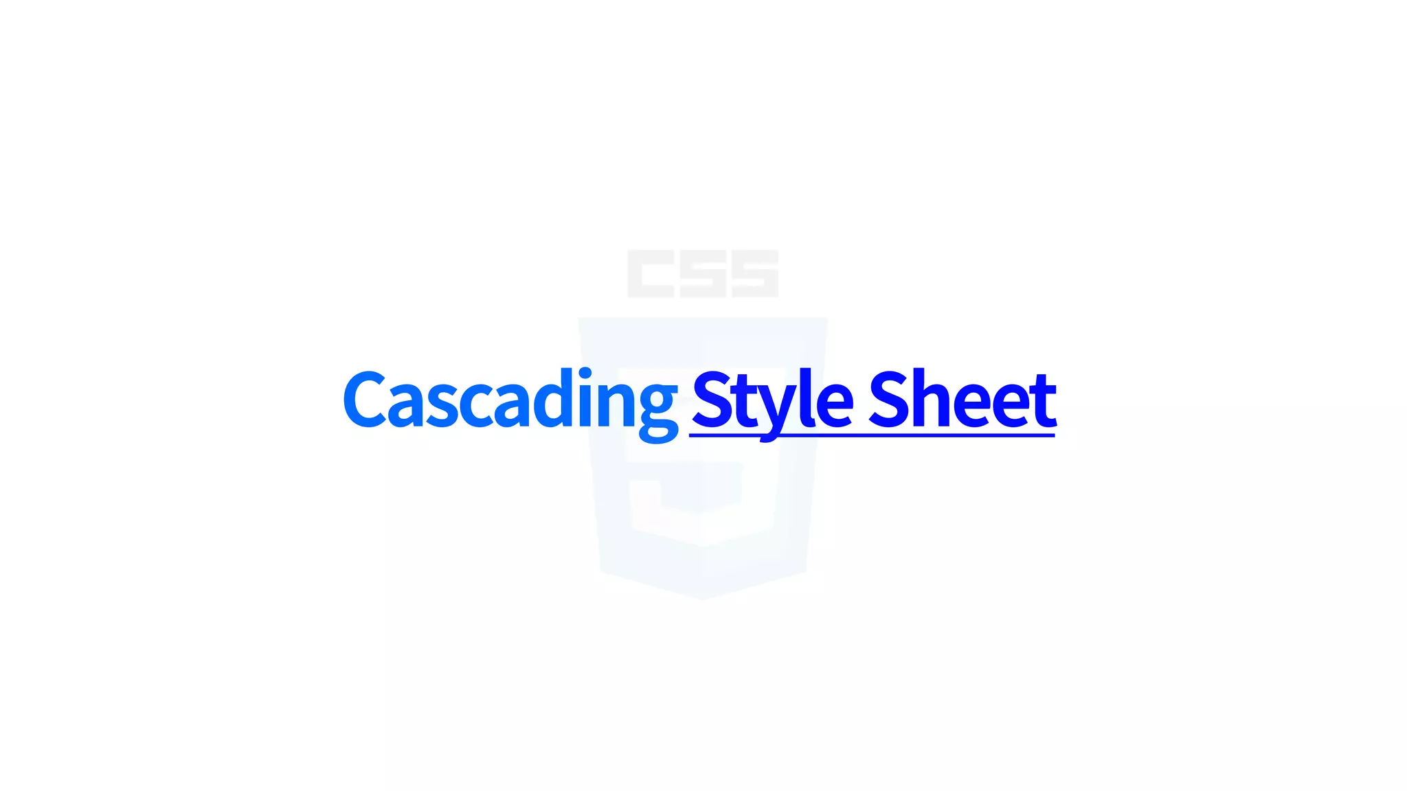 CascadingStyleSheet
 